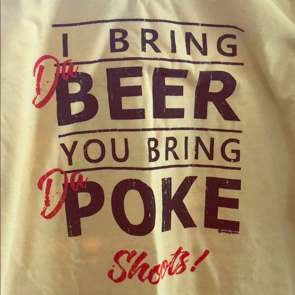 CrazyShirts Beer & Poke tee